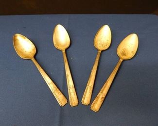 4 Silver Plated Spoons
