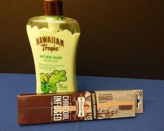 Bamboo/Charcoal Toothbrush & Lotion