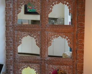 Antique Rajasthani windows converted to mirror