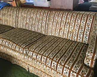 1970's Velour? Couch--Nice Condition
