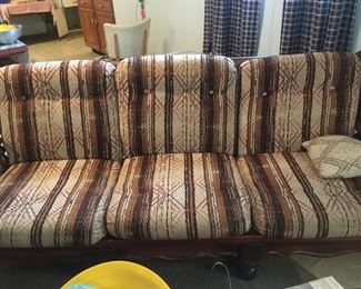 1970's Rec Room Couch--Sturdy! (not dirty)