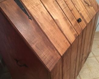 Large Wooden Storage Bin