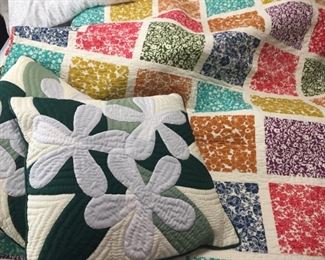 Handmade pillow and quilt.