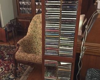 Large selection of CDs.