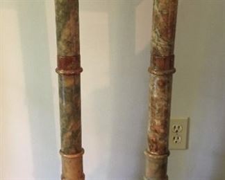 Marble Pedastals.