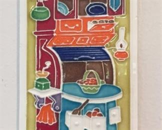 Fun ceramic wall hanging.