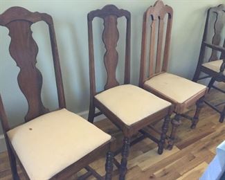 Four chairs.