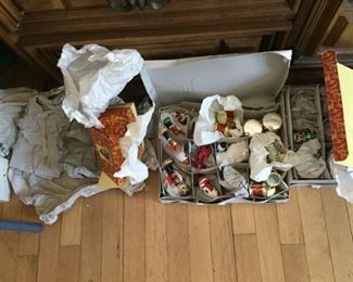 Vintage Christmas ornaments.