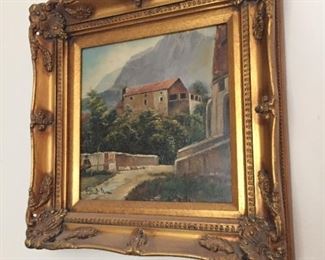 Framed painting of Germany.