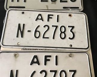 German license plates.