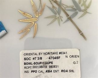 Oriental by Noritake china.