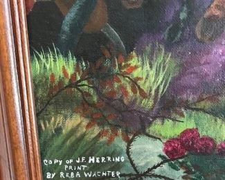 Copy of JF Herring Print "End of the Hunt" by Reba Wachter.