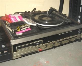 Front Side of Receiver, 8 Track & Record Player