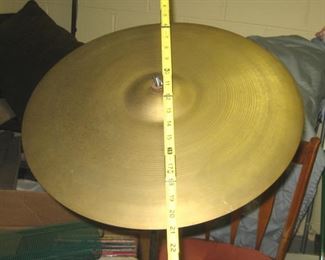 1 of 2 Zildjian Crash Cymbals Both Measure 20 1/2", Insured as 22" Cymbal