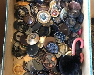 Beautiful Selection of LARGE Vintage Coat Buttons