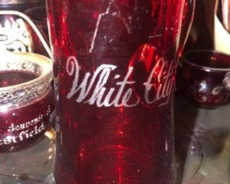 White City Ruby Glass
