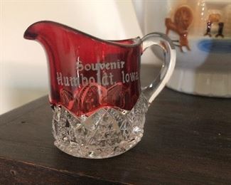 Souvenir Humbildt Iowa Ruby Glass