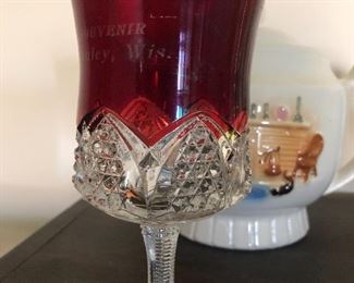 STanley Wisc Ruby Glass