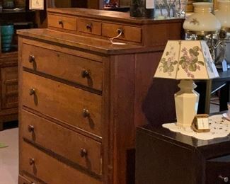 Antique Dresser, Lamp