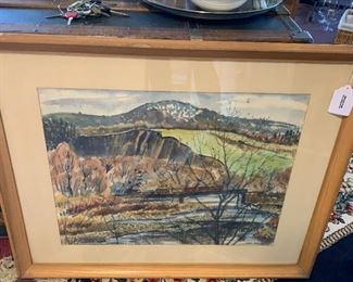 Original Watercolor Grace Paull "West Canada Crossing"