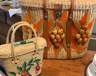 Straw bags, Summer Bag, Purse, Straw Purse