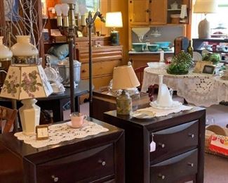 Bedside Tables, End Tables, Night Stands, lamps
