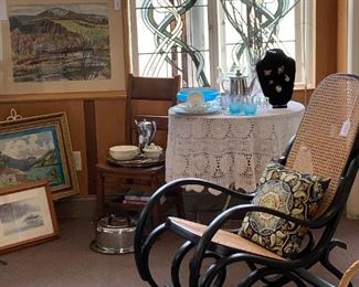 Bentwood Rocker, Stained Glass