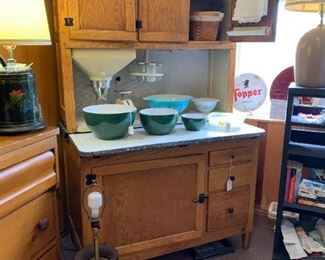 Oak Hoosier Cabinet