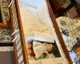 Hand crafted cradle, by local artist