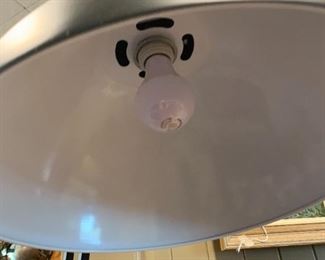 heavy adjustable floor lamp, black