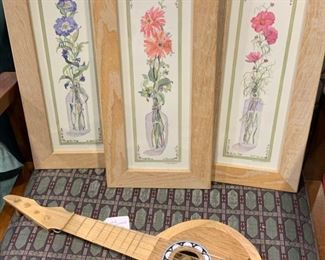 Watercolor prints, instrument