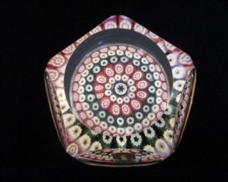 VINTAGE WHITEFRIARS GLASS PAPERWEIGHT