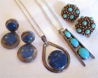 LAPIS & TURQUOISE IN SILVER