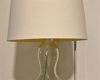 Item 18:  Decorative Gourd Shaped Clear Glass Table Lamp - 25": $45