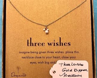 Item 142:  Dogeared "Three Wishes" Necklace:  $14