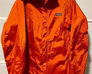 Item 271:  Patagonia Rain Jacket (size Men's L - Orange):    $85