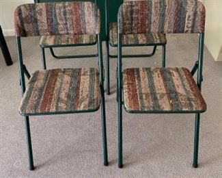 4 card table chairs 