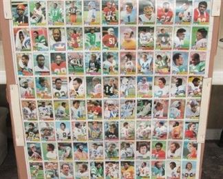 1981 Topps Uncut Sheet of Football Cards