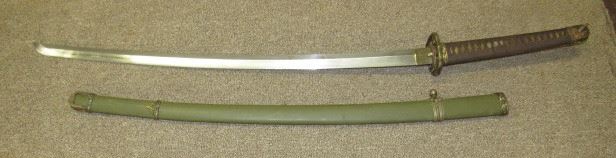 Japanese Samurai Sword w/Signed Tang