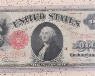 Large 1917 $1.00 Note