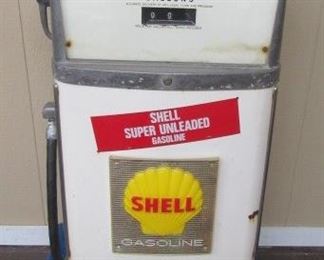 4' Tall Shell Gas Pump - Made by A.O. Smith