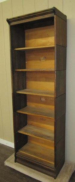 Oak 6 Stack Half Size Bookcase