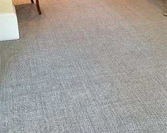 Item 53:  Very large carpet, grey, low profile - may be cut to suit to create two large rugs - approx. 33' x 10'5"! $845
