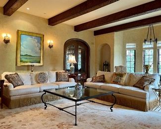 Formal living room features timeless styles in beautiful condition!