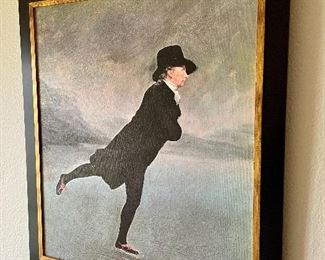 Item 164:  "Skater" Print  (Gilbert Stuart) - 24" x 27.5": $145