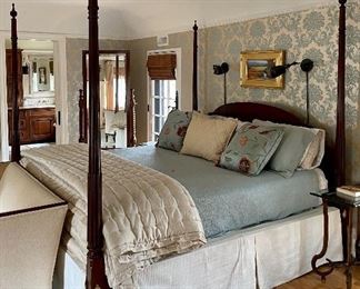 Item 169:  Heritage Furniture King Four Poster Bed (Mattress Not Included): $545