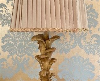 Item 177:  (2) Lamps with Leaves - 27":  $145 for pair