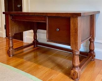 Item 186:  Contemporary Desk with Two Drawers: $245                                                                      Desk - 54"l x 30"w x 30.5"   