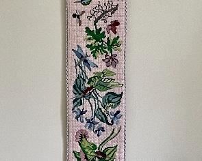 Item 208:  Hanging Needlepoint Tapestry - 6" x 44.5": $32