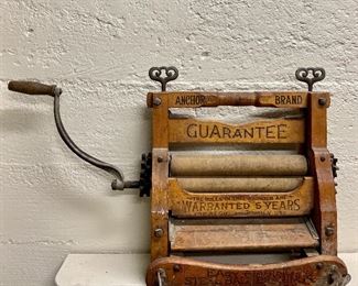 Item 252:  Anchor Brand Clothes Wringer - 28" x 17.5":  $125